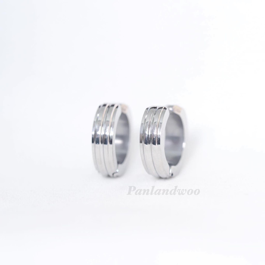 Panlandwoo Anting Jepit Hoop Stainless Wanita Jacob