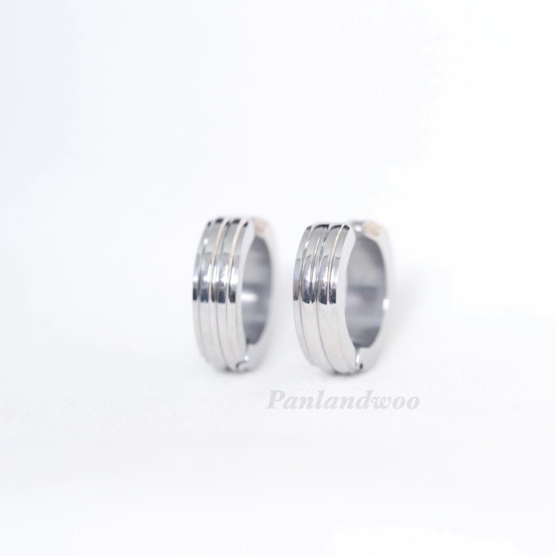 Anting Jepit Hoop Stainless Wanita Jacob 3
