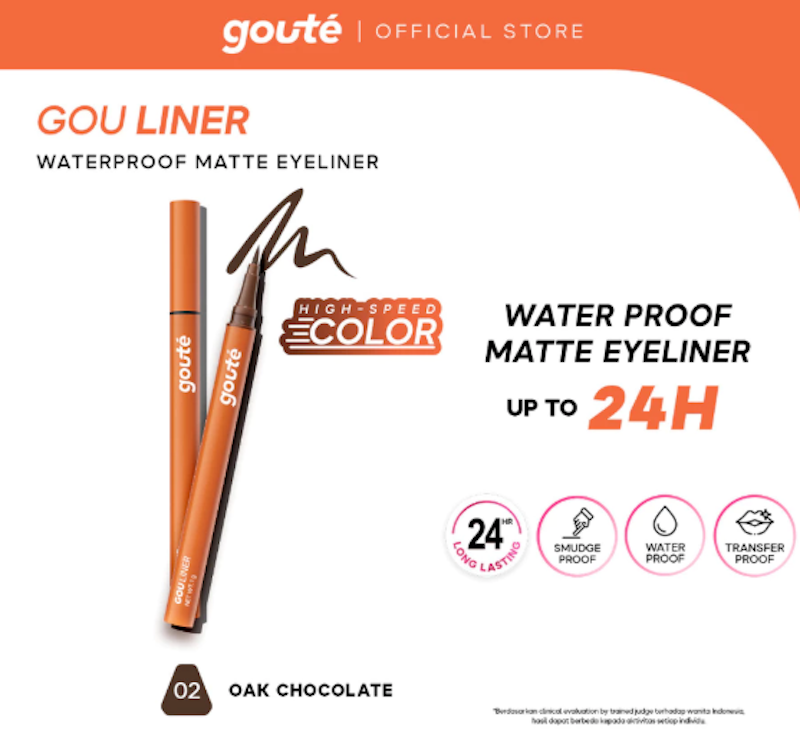 Gouliner Waterproof Matte Eyeliner Oak Chocolate 2