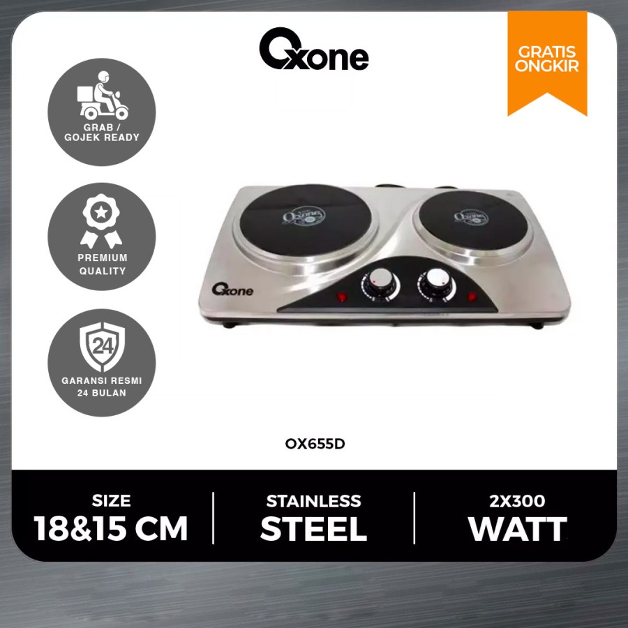 Octa Utama Oxone Double Ceramic Stove OX655D 