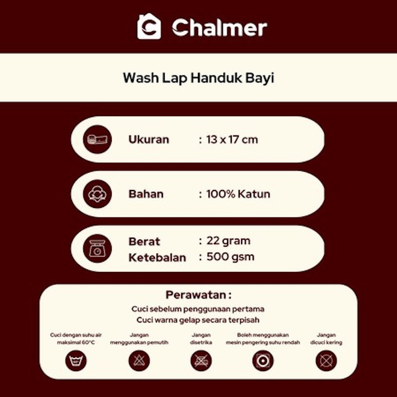 Chalmer Washlap Handuk Bayi 3