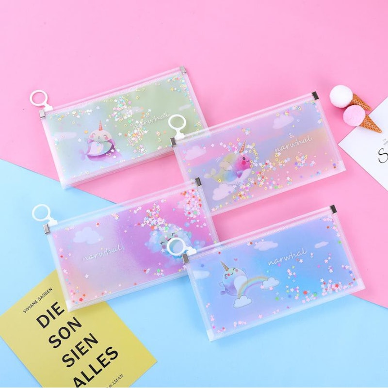 Kotak Pensil Motif Glitter 2