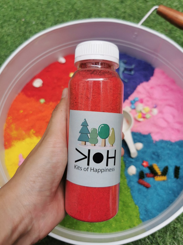 Edible Colored Sand Rainbow