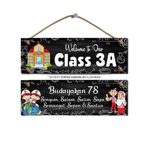 Decor Art Dekorasi 2 Susun Hiasan Pintu Kelas