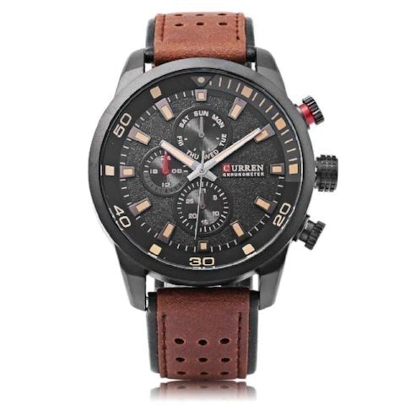 Curren Men's Sports Military Geniune Leather 1