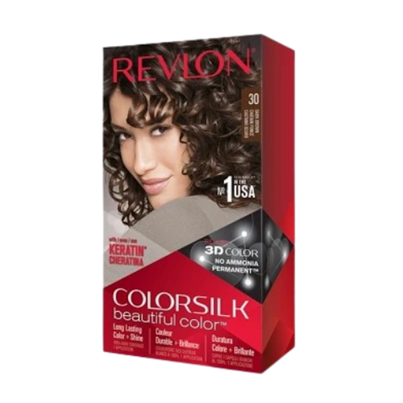 Revlon® ColorSilk Beautiful Color™ Hair Color (Dark Brown 30) 1