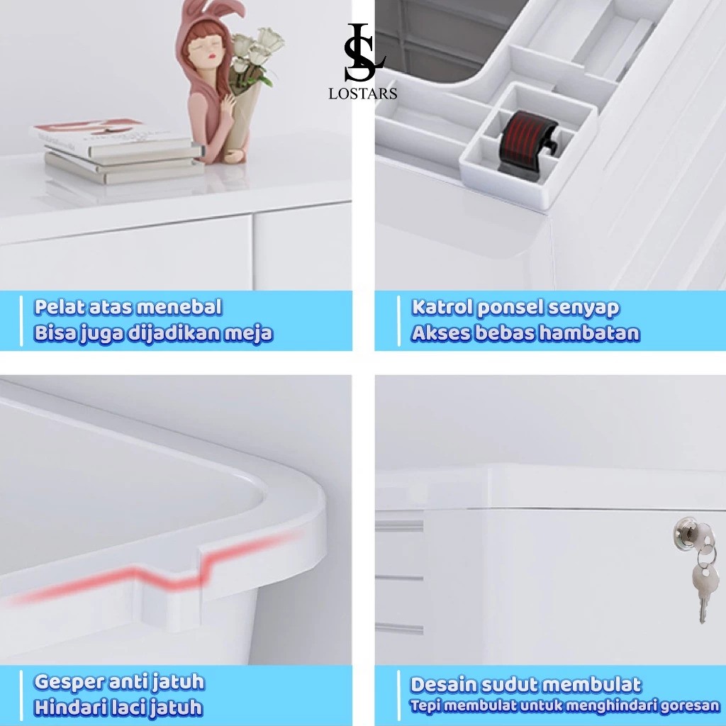  Lostars Lemari Plastik 7 Susun