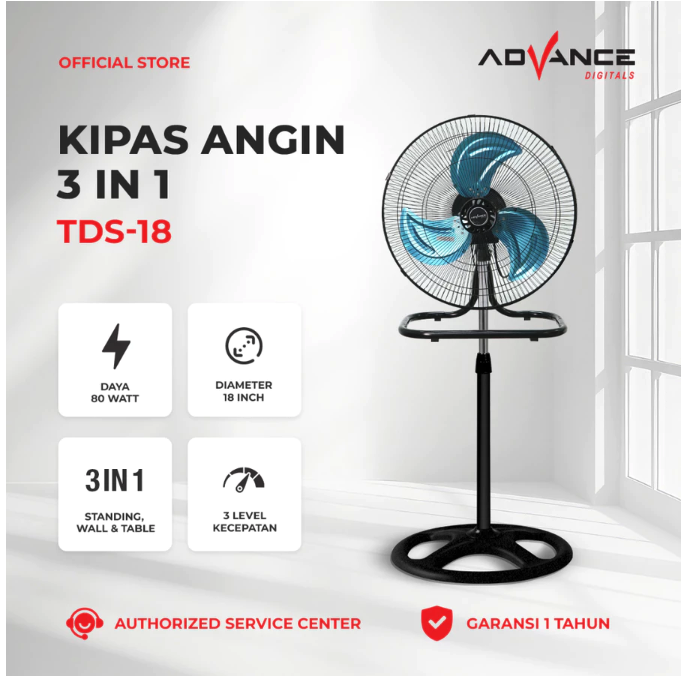 Advance Digitals Advance Kipas Angin 3 in 1  TDS-18