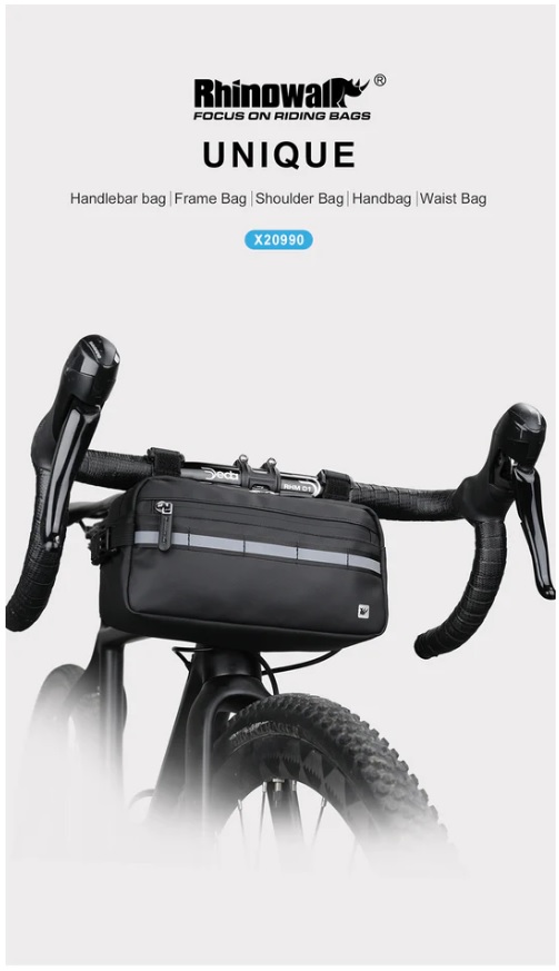 RHINOWALK  3 Liter Bike Handlebar Bag Front Bag X20990