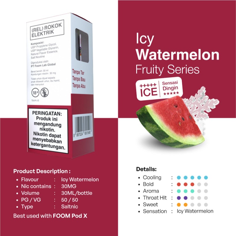 FOOM Liquid Salt Nicotine Fruity Series V2 4
