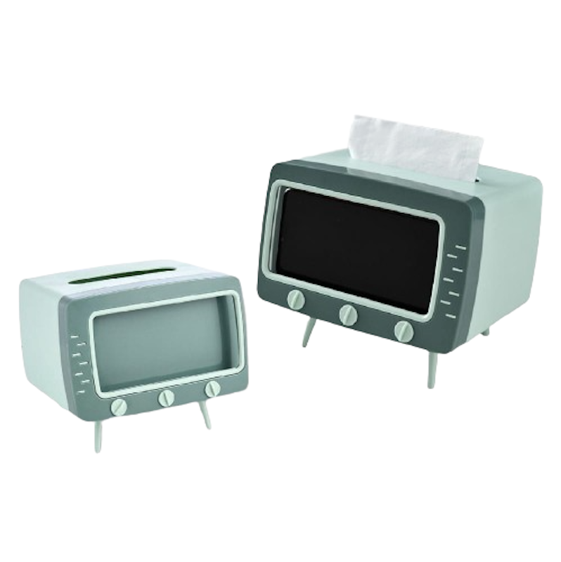 Tempat Tisu + Stand Phone Holder Bentuk TV 1