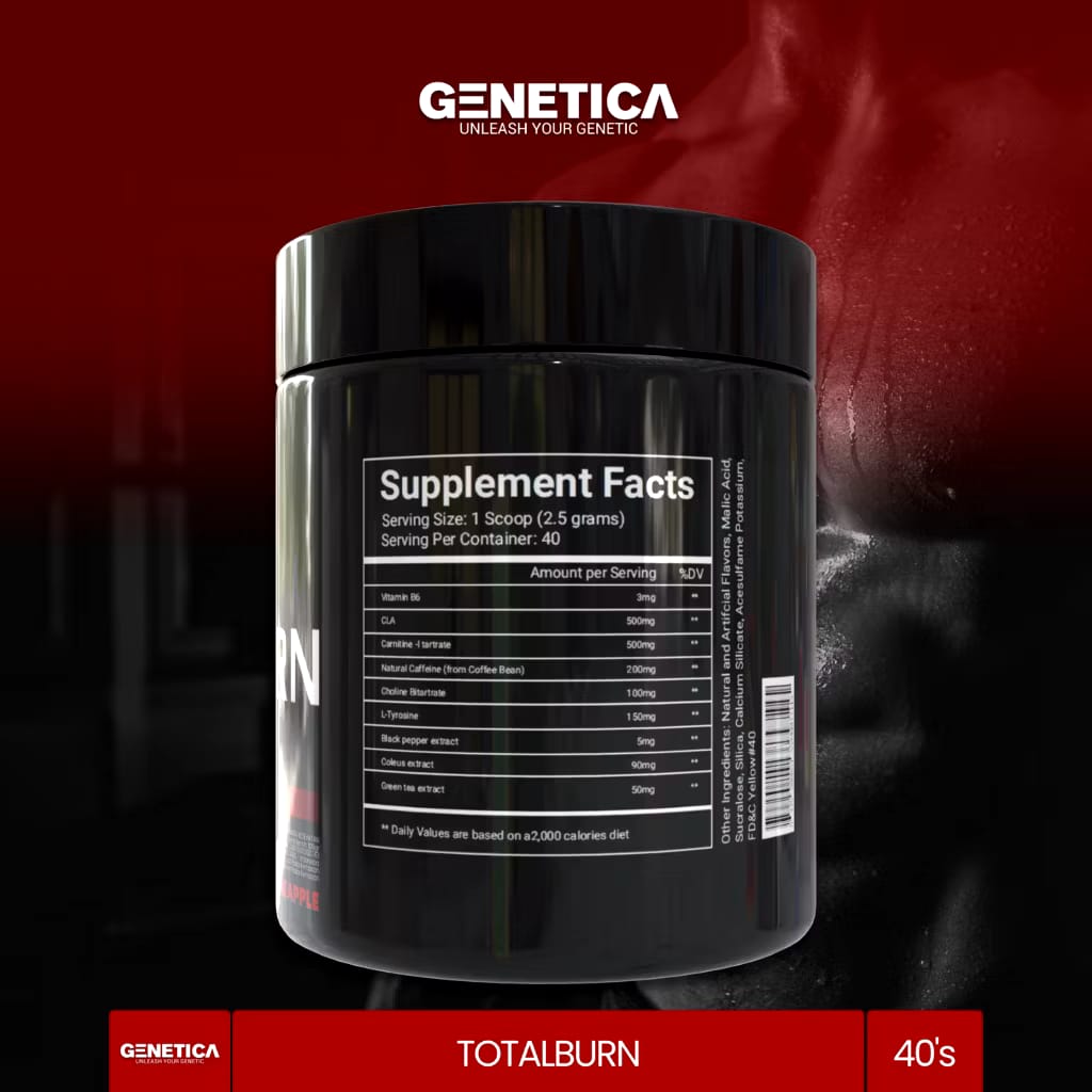 Nutrifit Indonesia Genetica Fat Burner Total Burn