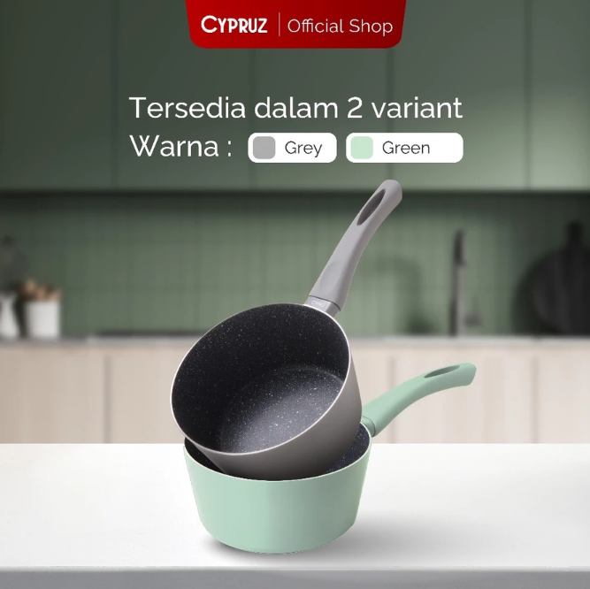 Biyan Internasional Bahagia  CYPRUZ Panci Susu Anti Lengket Premium Featherlight Series 16 cm