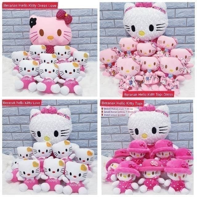 Boneka Beranak Hello Kitty Jumbo dan Hello Kitty Mini 4