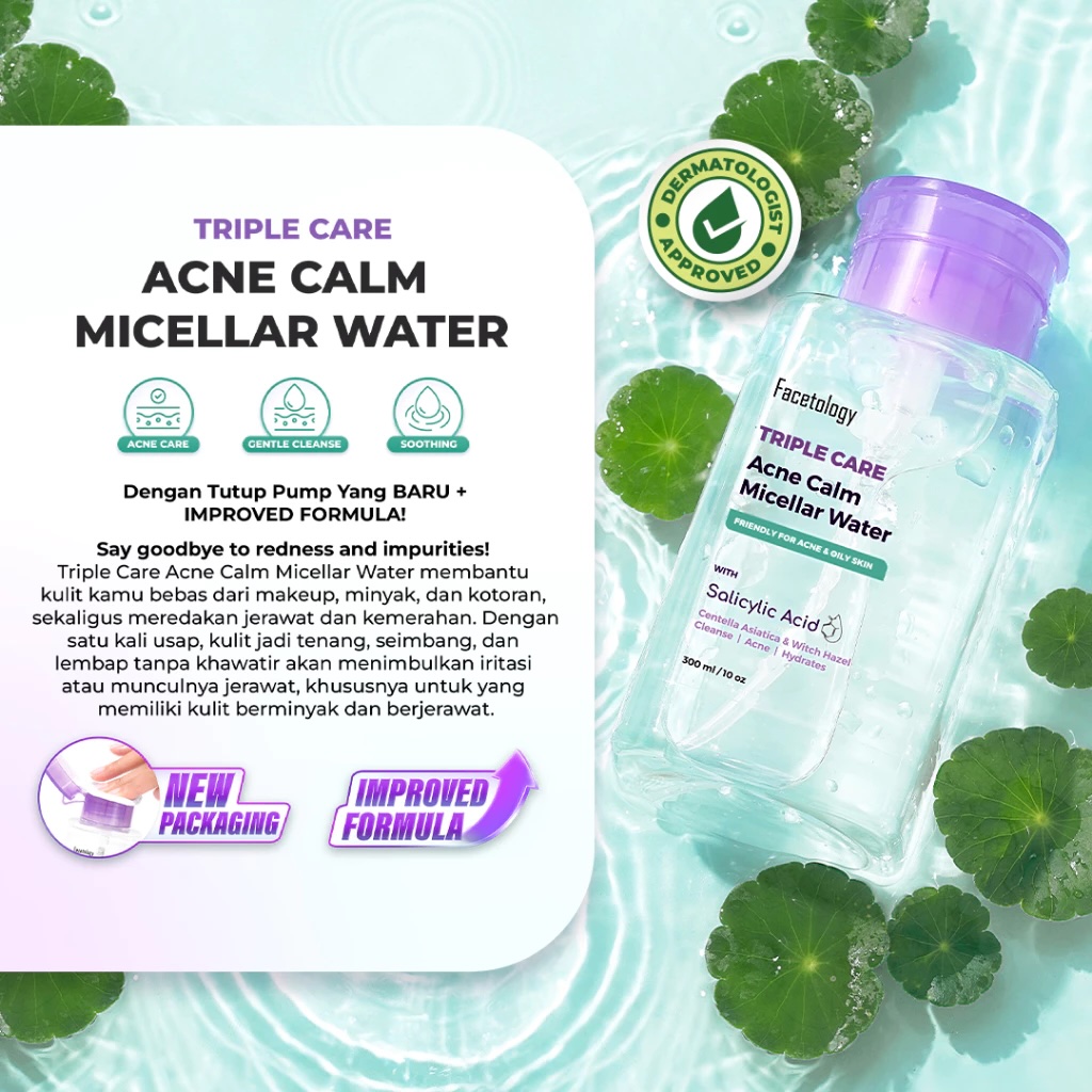 Facetology Innovation Technology Facetology Triple Care Acne Calm Micellar Water 