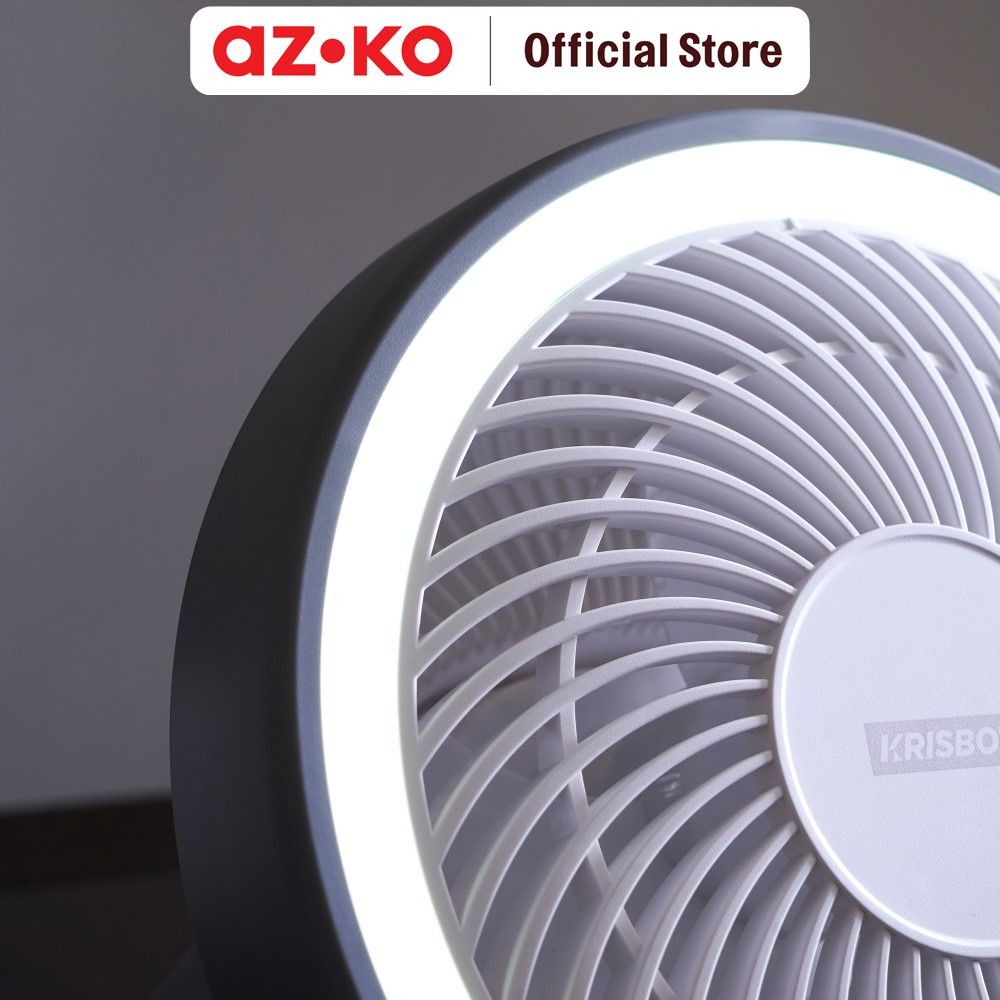 Krisbow Indonesia Krisbow® 6 Inci Kipas Angin dengan Lampu Darurat