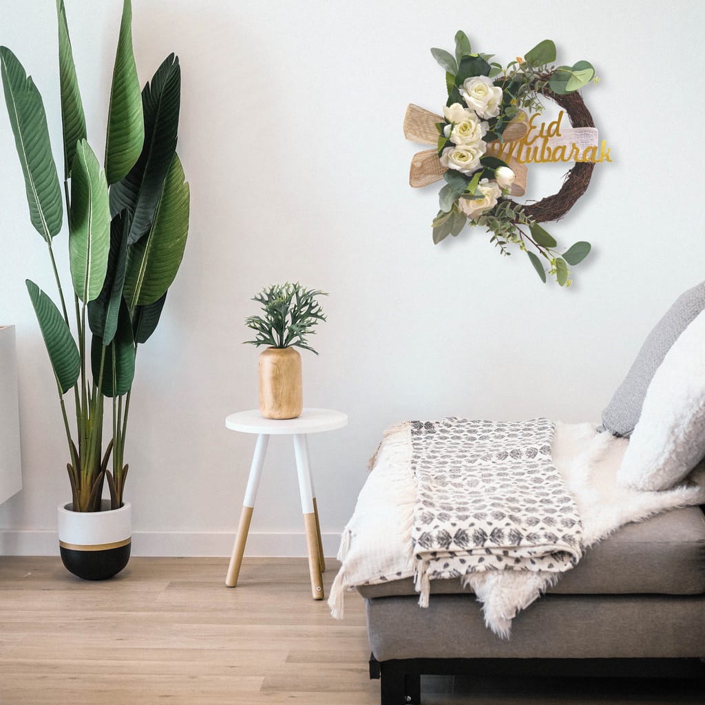 Scoop Wreath Bunga Eid Mubarak Dekorasi Lebaran