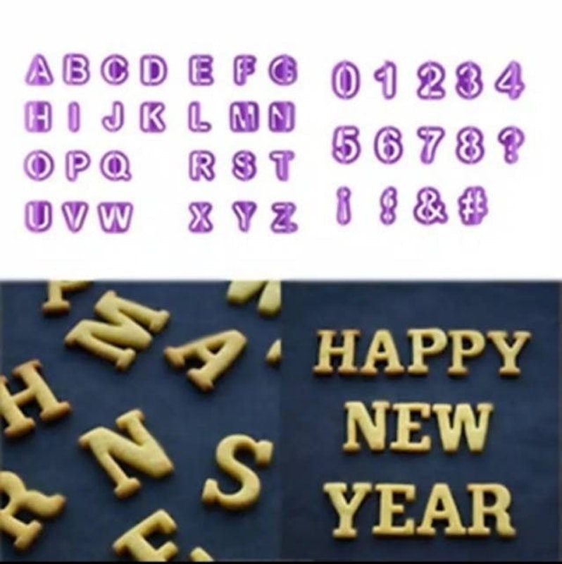 Cetakan Cutter Huruf Angka Alphabet 3
