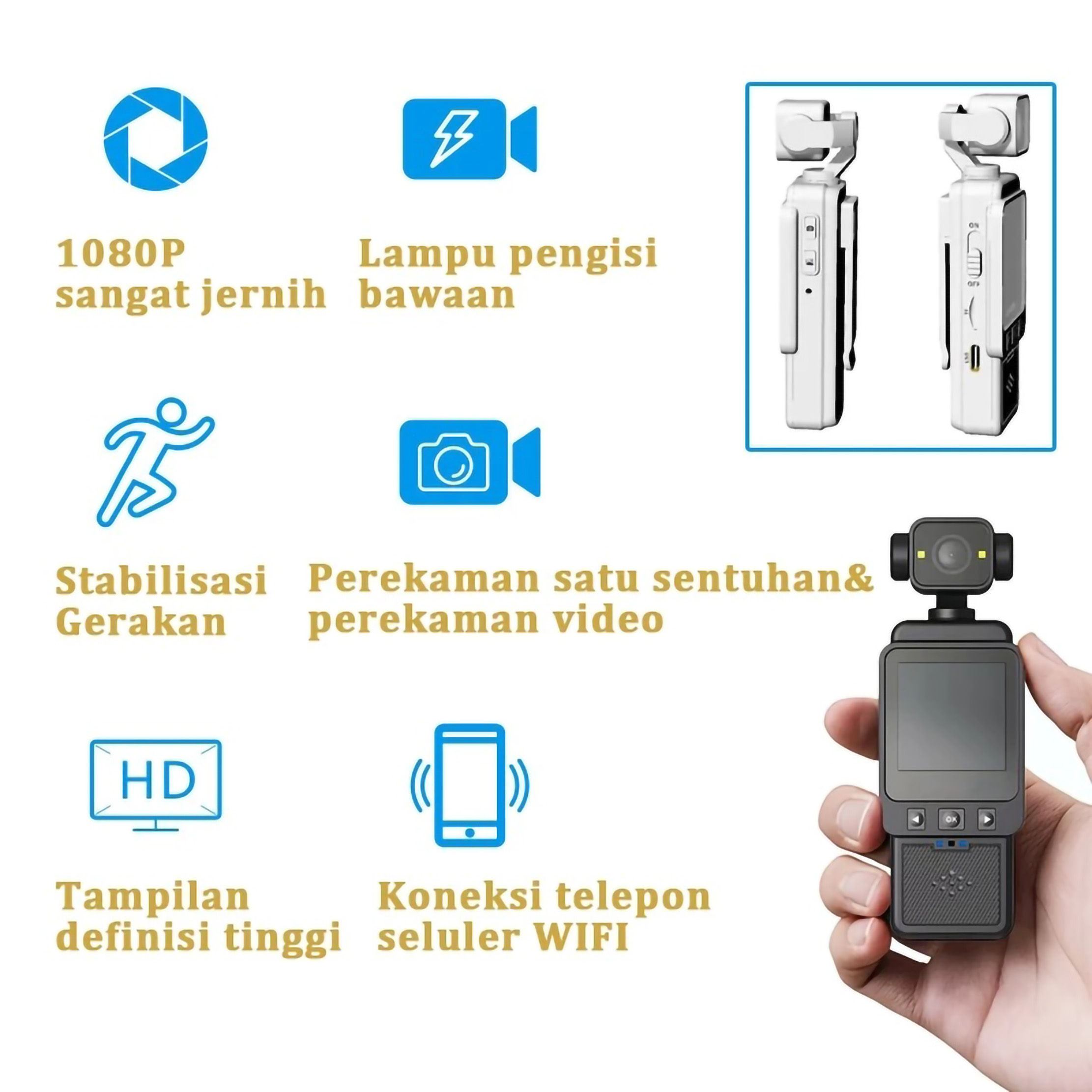 TEEKA Action 1 Camera Mini 5