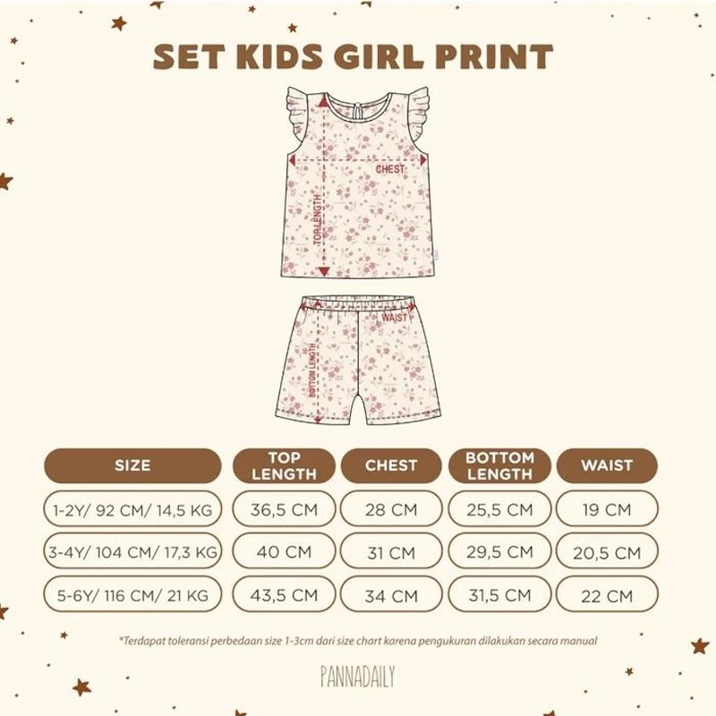 Bohopanna Pannadaily Set Kids Girl Print 5