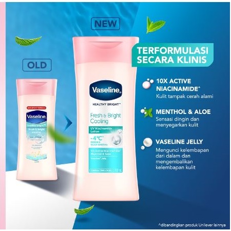 Unilever Indonesia Vaseline® Healthy Bright Fresh & Bright Cooling UV Lotion 