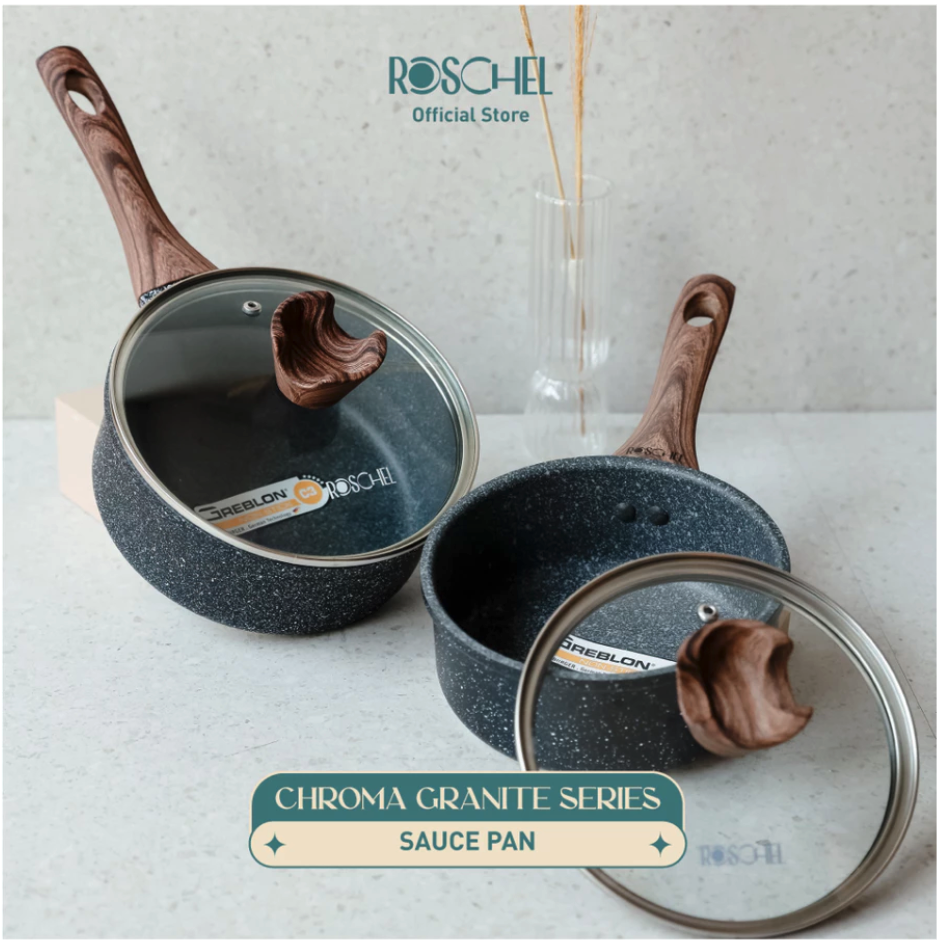  Roschel Chroma Granite Saucepan 18 cm + Lid