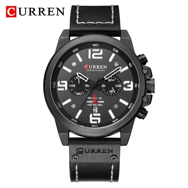 Curren Original Brand Leather Straps Wrist Watch for Men 8314