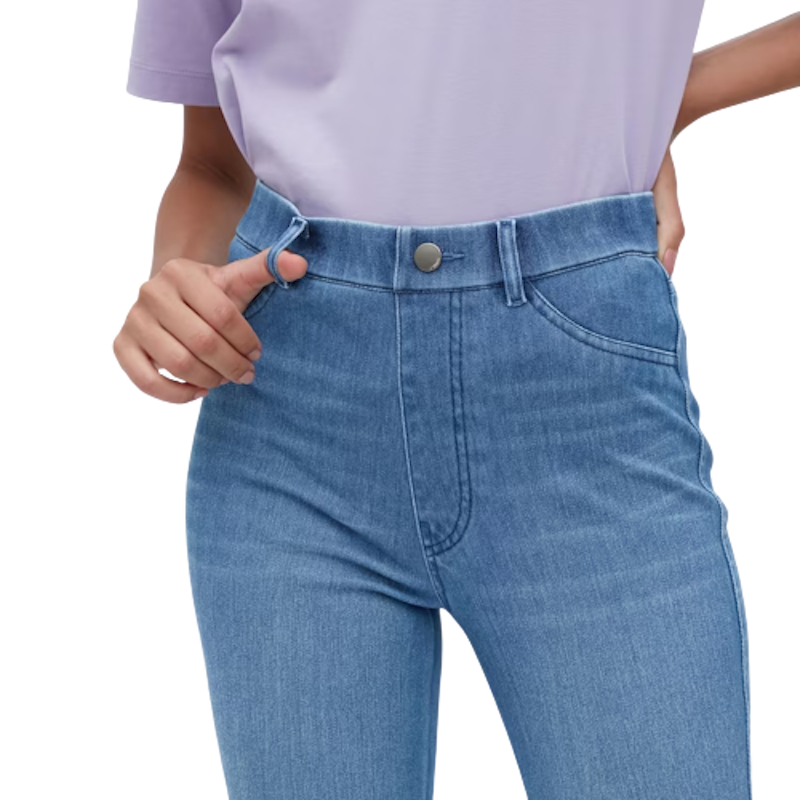 Celana Legging Crop High Rise Denim Ultra Stretch 3