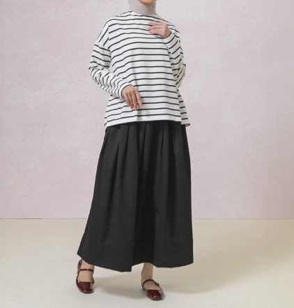  HijabChic Ulyani Stripe Tops