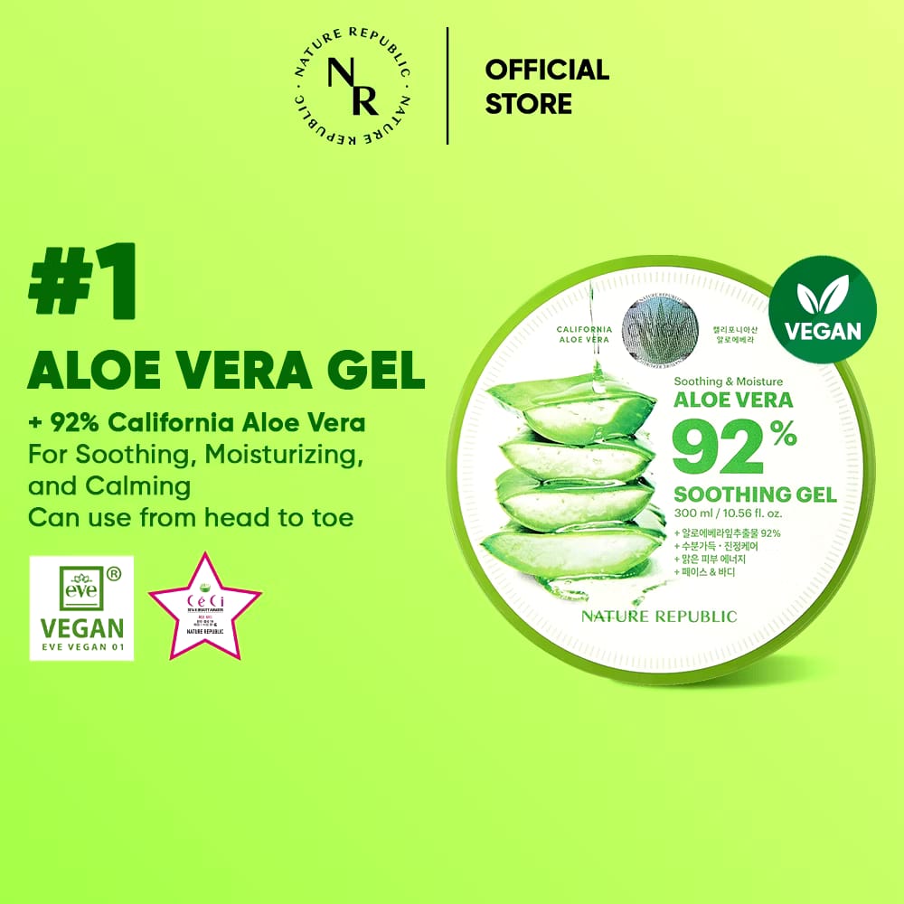 Nature Republic Nature Republic Soothing & Moisture Aloe Vera 92% Soothing Gel