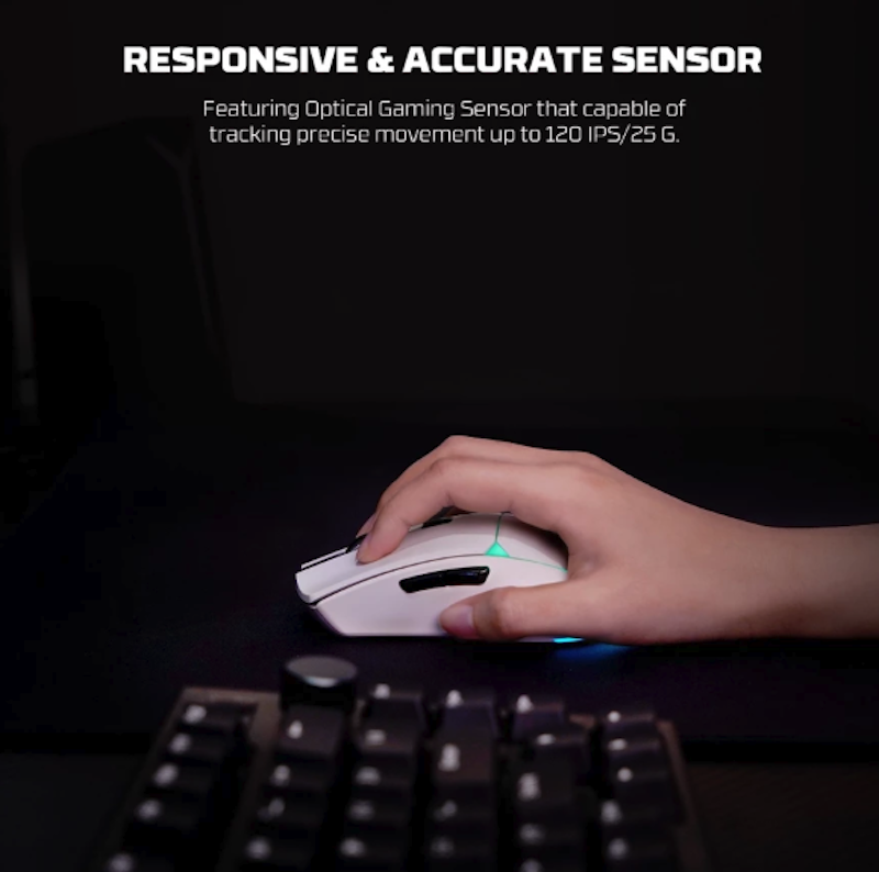 Fantech CRYPTO Gen II VX7v2 WG7v2 Mouse Gaming Wireless 3