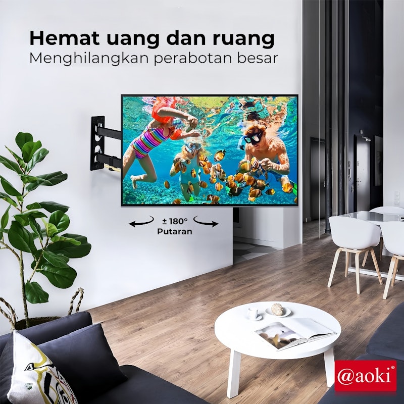 AOKI Bracket TV Full Motion Swivel Arm 19-60 Inch 3