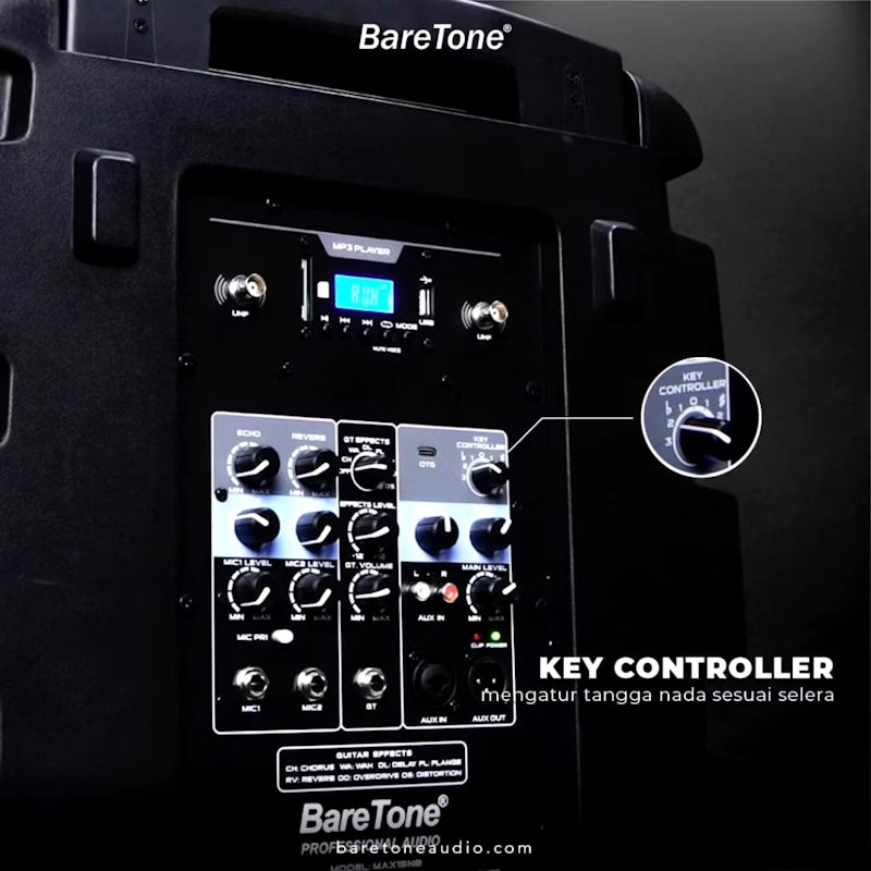 BareTone Audio Portable Speaker 15 Inch 4