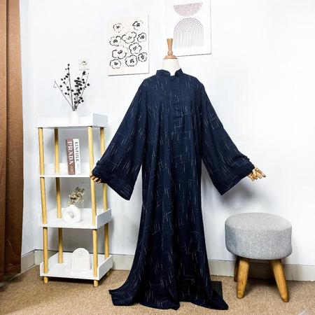  Tsurayya Abaya Nuna Linen Motif