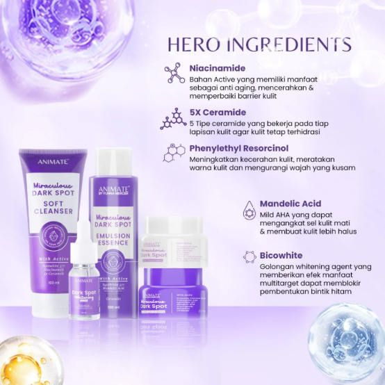 Multi Prestasi Mas Animate Miraculous Dark Spot Overnight Cream