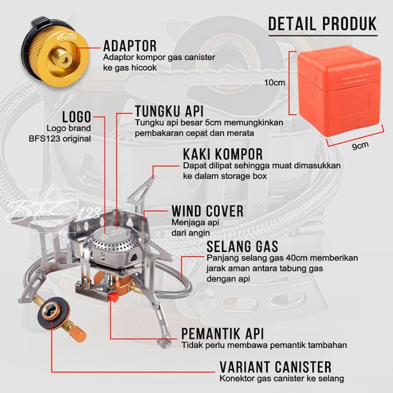 BFS123 Camping Stove Portable Hicook 2
