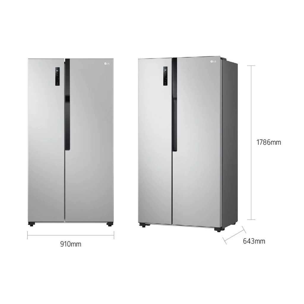 LG Electronics LG Kulkas Side by Side 509L GCFB507PQAM