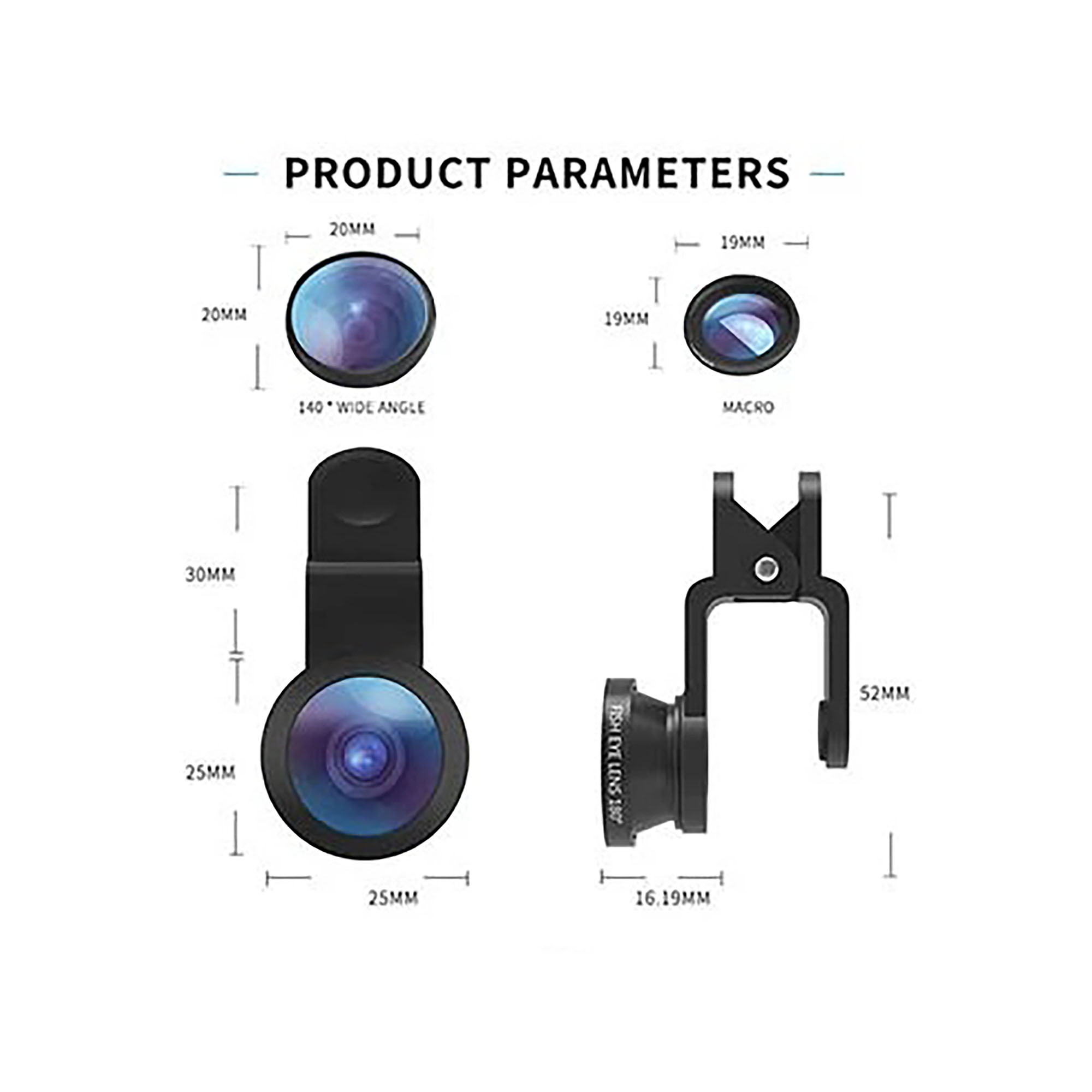  Robotsky 3 in 1 Camera Lens Style