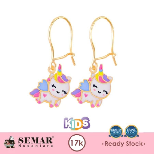 Kerja Gotama Bersaudara Semar Nusantara Anting Emas Baby Colour Little Unicorn 17K