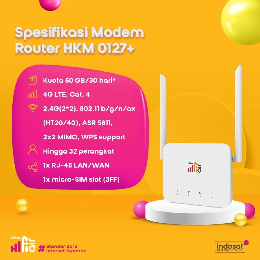Harapan Karunia Makmur Indosat HiFi Air HKM-0127
