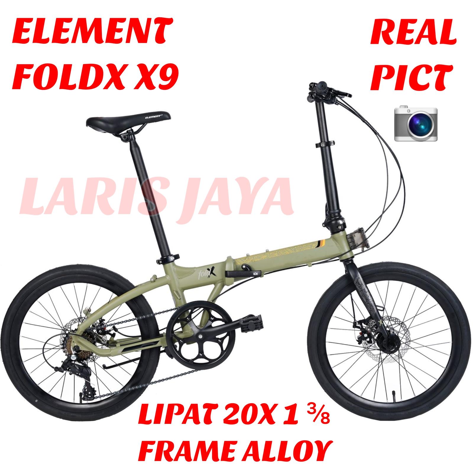 Roda Maju Bahagia Element FoldX X9 8 Speed 20 Inch