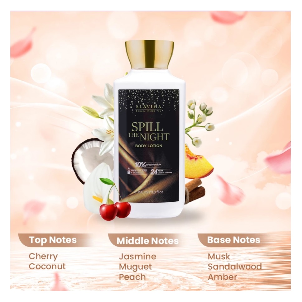 RANS Kosmetika Indonesia SLAVINA Spill The Night Body Lotion