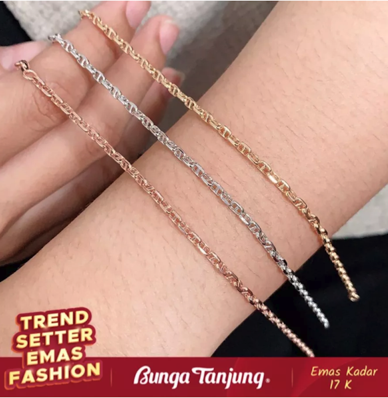 Bunga Tanjung Gold Gelang Herme Bell 4