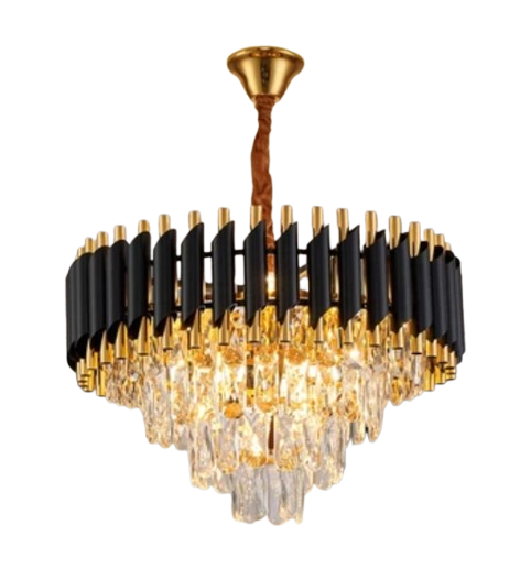 FlaLio Lampu Gantung Kristal 50 cm 3 Warna