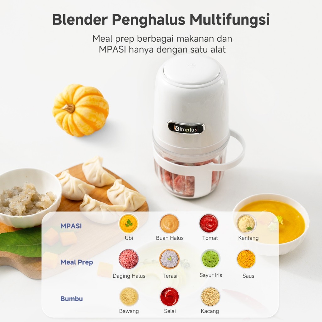 Yaoyao Indonesia Info Tech Simplus Blender Penghalus Multifungsi BZF03