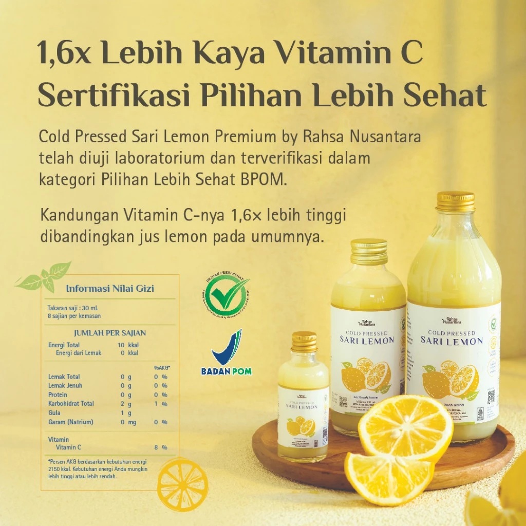 Rahsa Nusantara Cold Pressed Sari Lemon