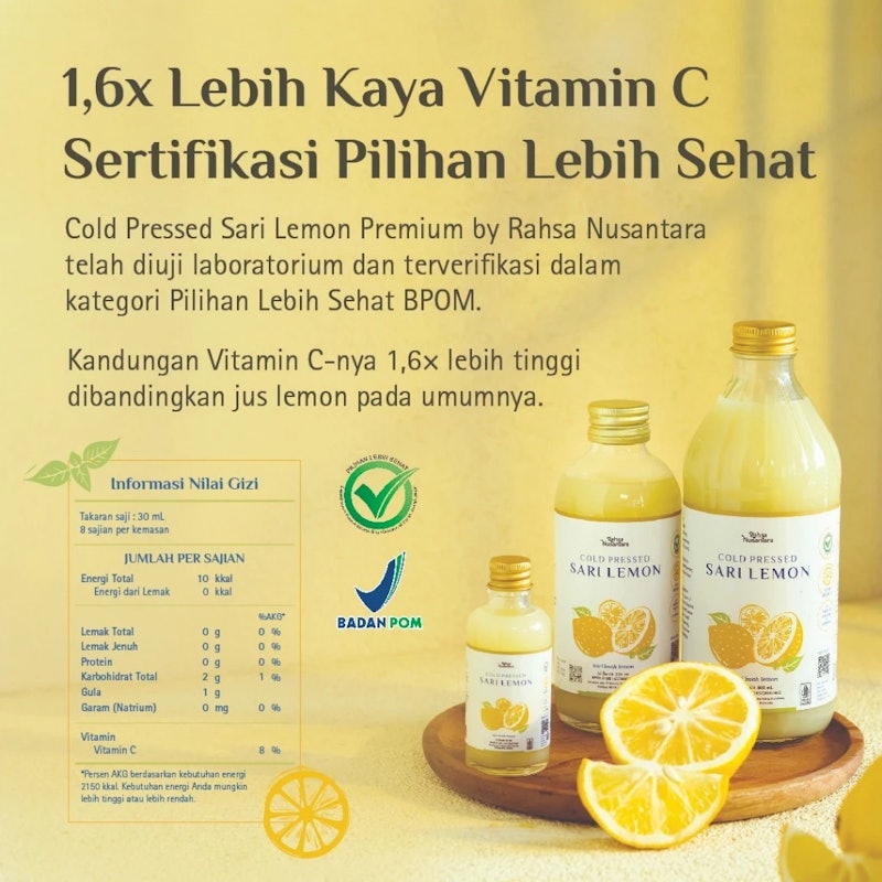 Rahsa Nusantara Cold Pressed Sari Lemon 2