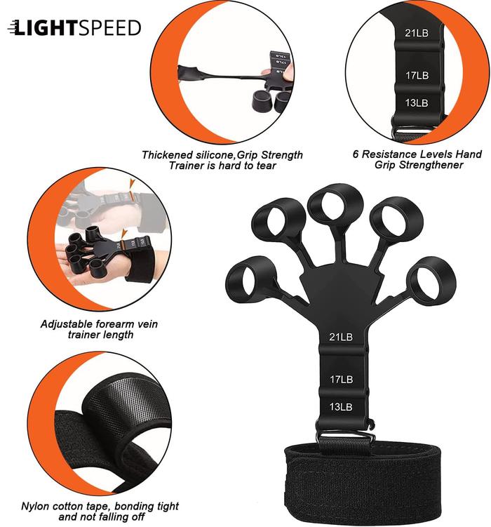  Lightspeed Finger Trainer Hitam