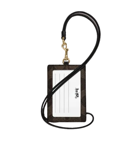 COACH ID Lanyard In Signature Canvas