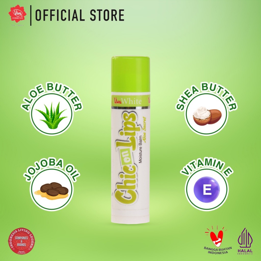 Viva Moisture Balm Chic on Lips - Aloe Secret